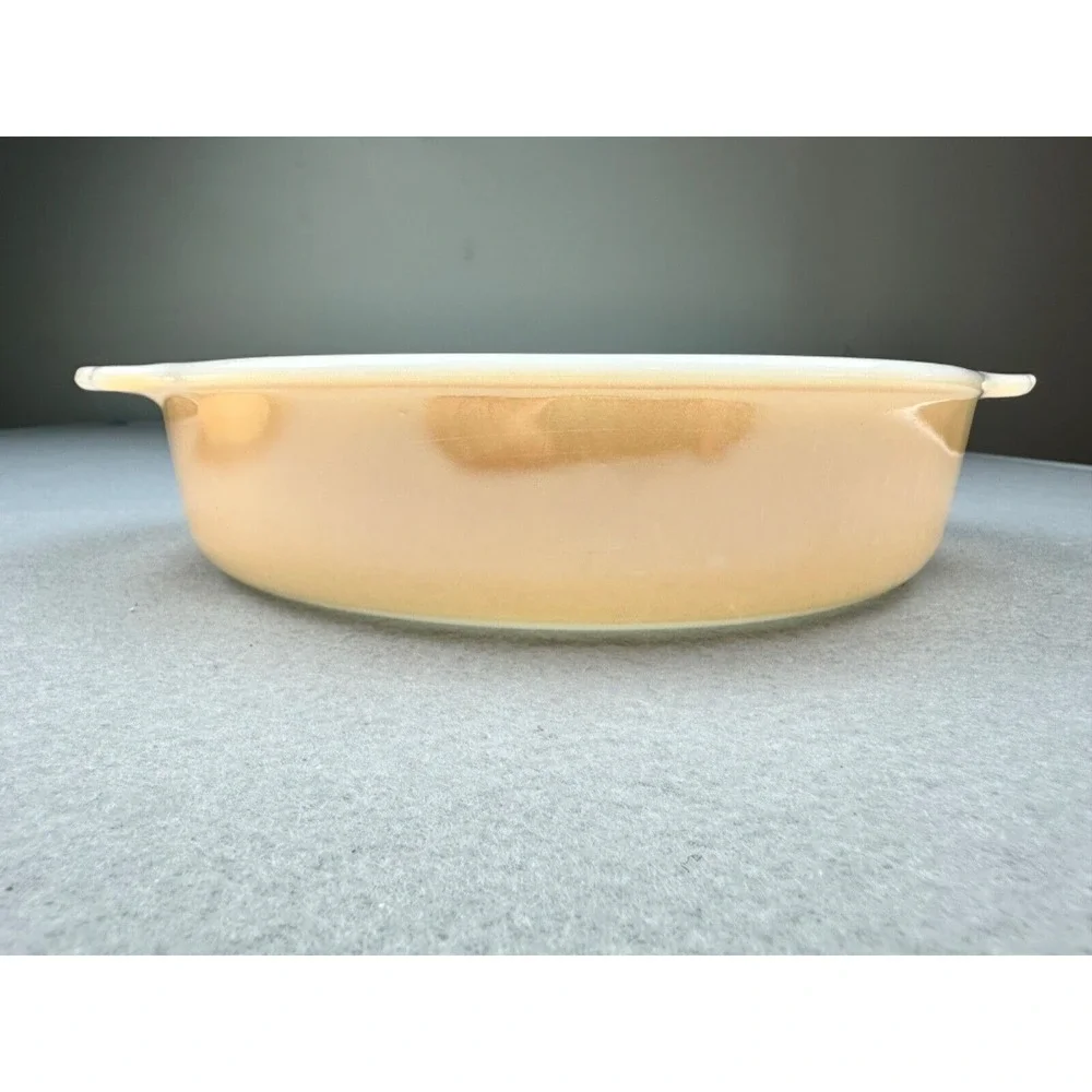 Set of 2 Vintage Fire King Iridescent Peach Lustre 8